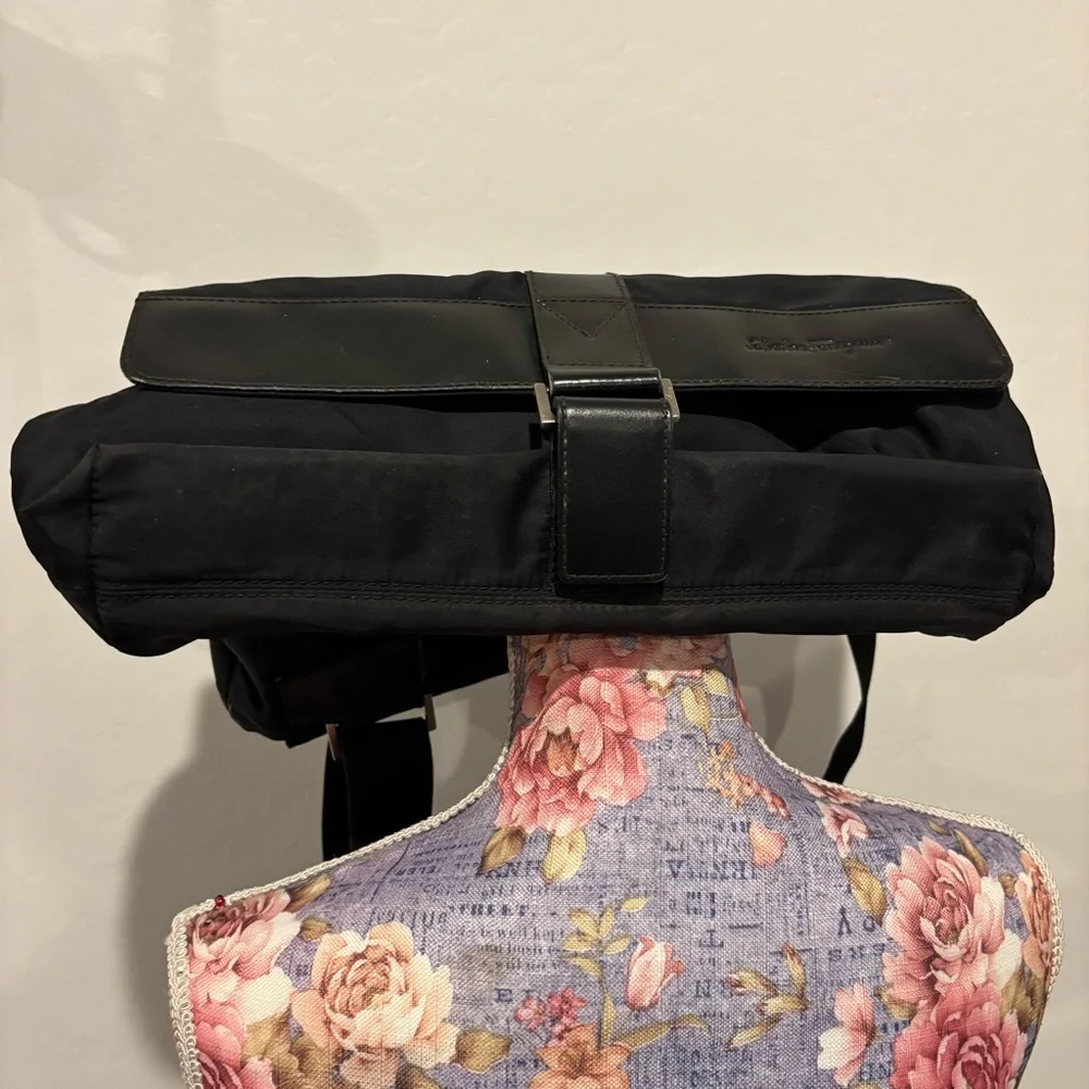 Salvatore Ferragamo nylon fold over messenger bag